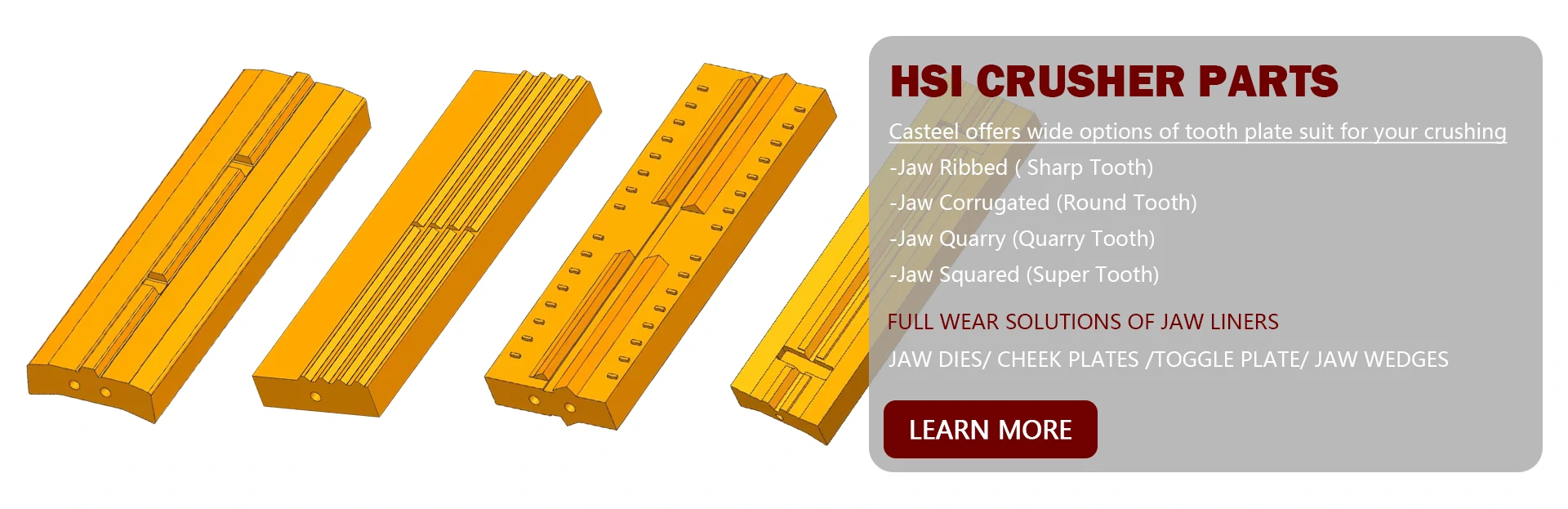 HSI CRUSHER PARTS