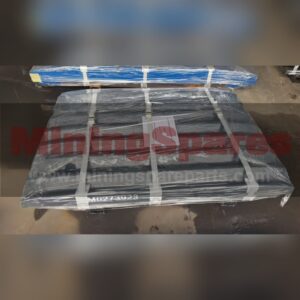 Metso C106 jaw plate stock on pallet - MiningSpares warehouse