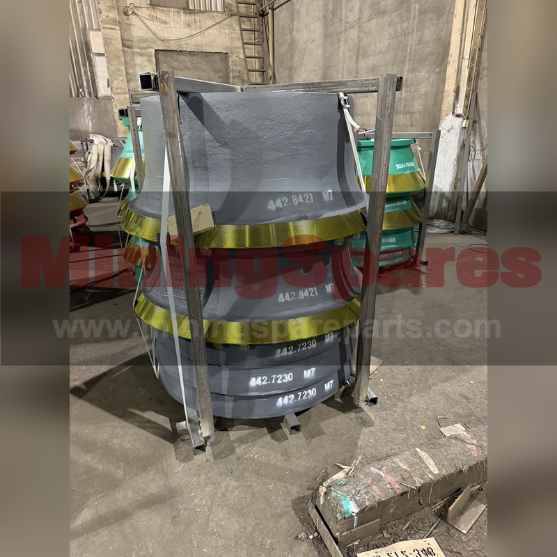 CH440 H4800 cone crusher wear parts concave 442.8421 and mantle B 442.7230 Mn18Cr2