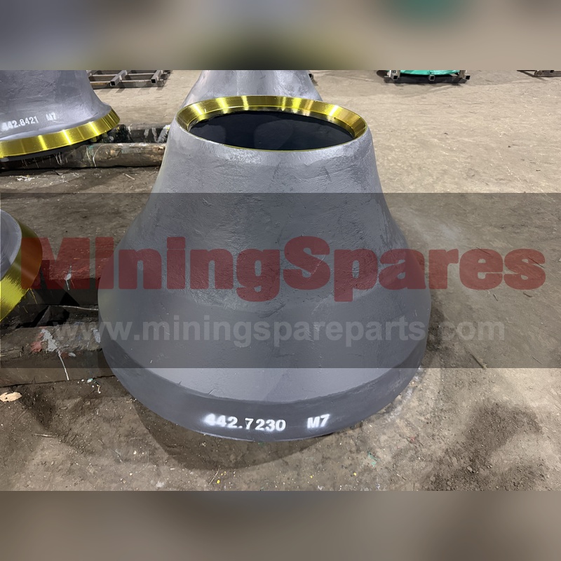 CH440 H4800 cone crusher wear parts concave 442.8421 and mantle B 442.7230 Mn18Cr2